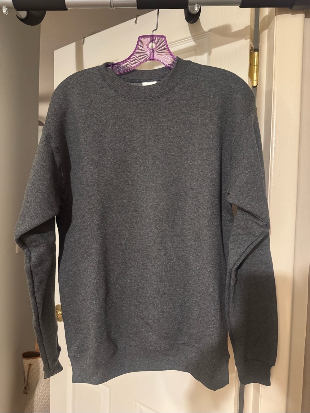 Hanes Crewneck Sweater Charcoal Gray